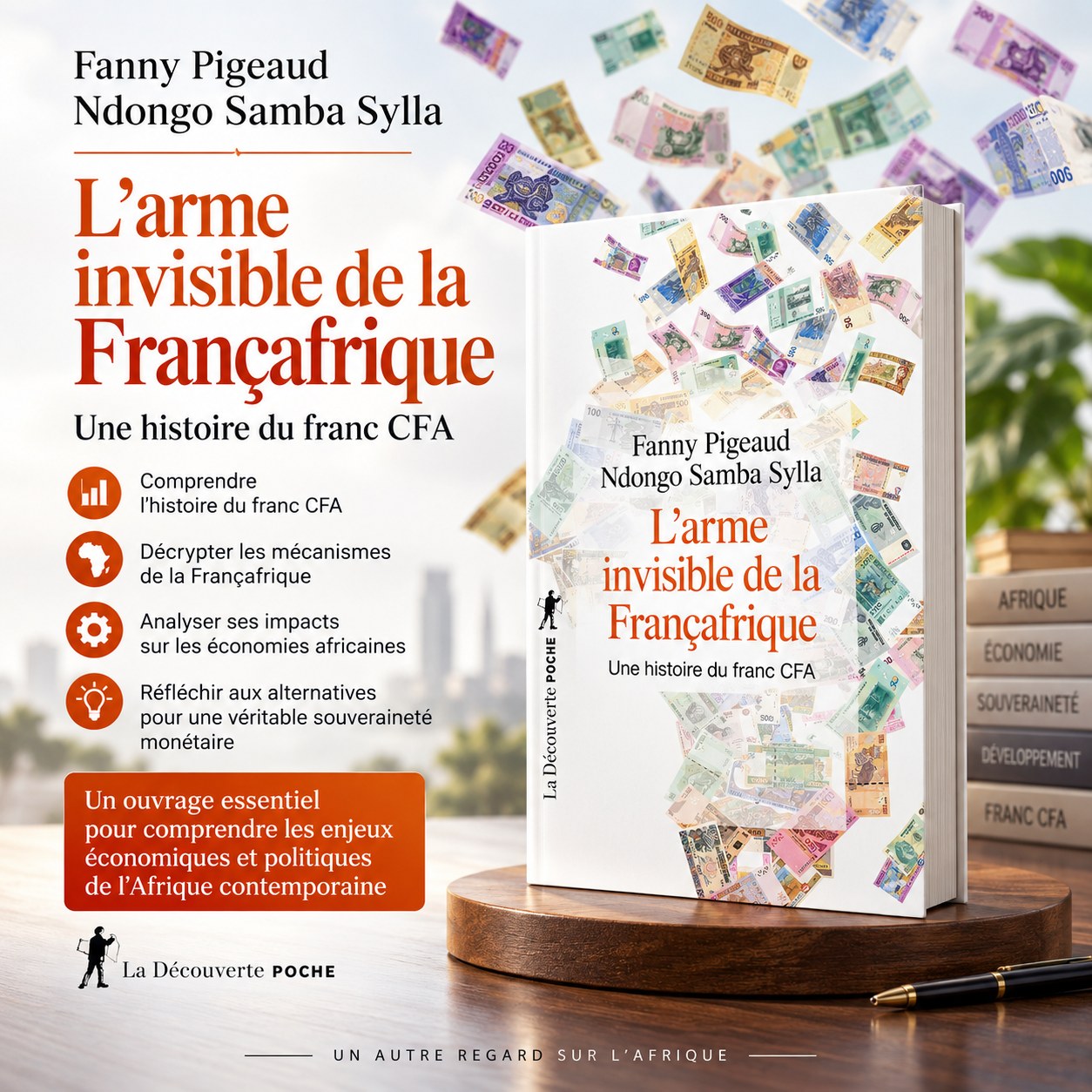Couverture de L’arme invisible de la Françafrique - Une histoire du franc CFA