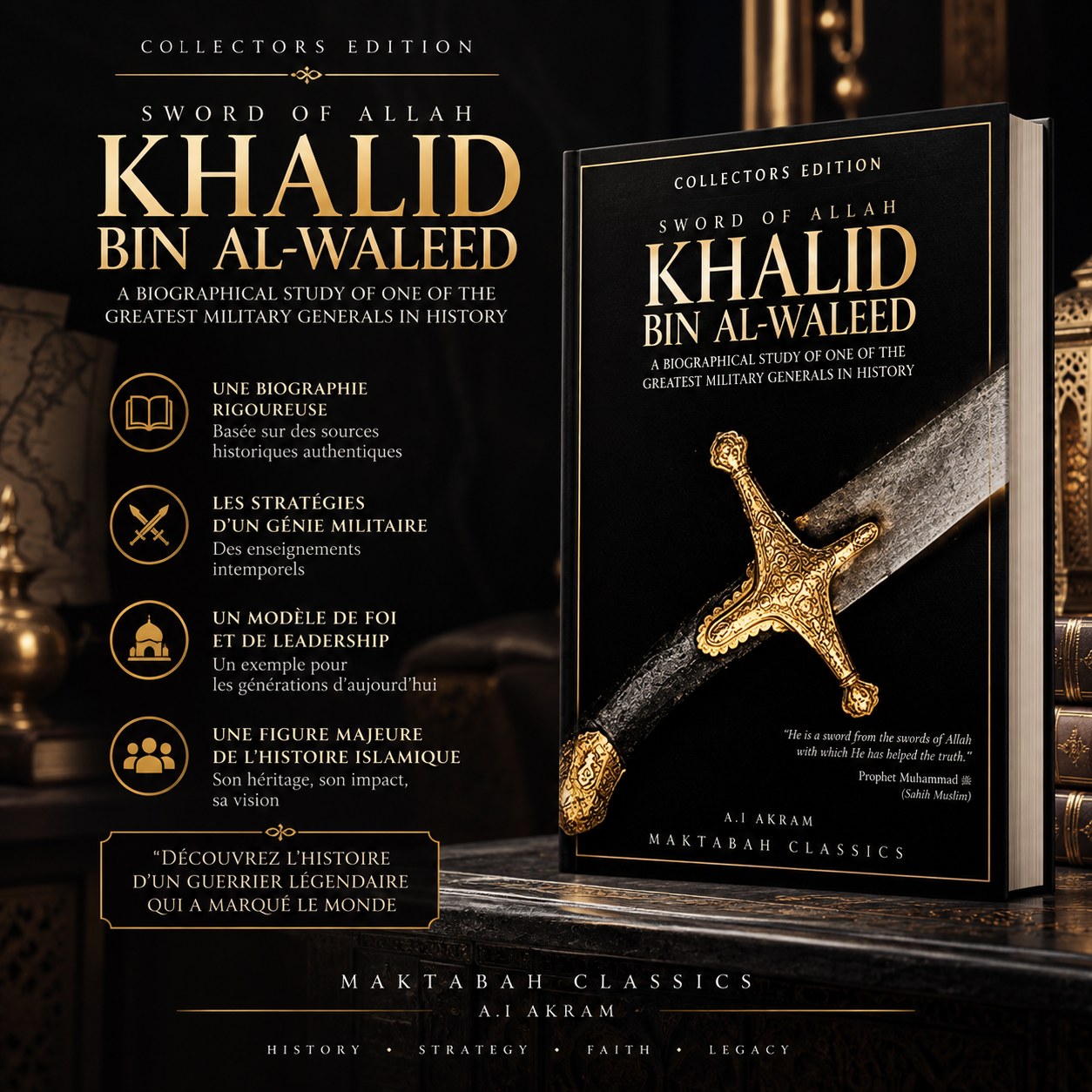 Couverture de The Sword of Allah: Khalid bin Al-Waleed, His Life and Campaigns